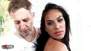 Casting of a talented latin babe