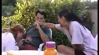 couple making love in front of their friends