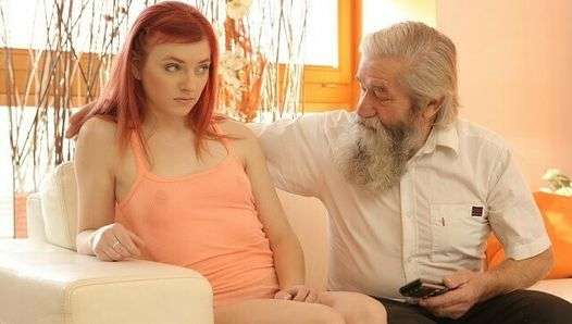 DADDY4K. Stud catches daddy fingering his girl and quickly