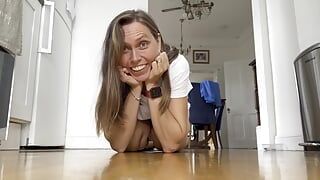 Gaping Wide Hairy Pussy Bush – Leaks Cum and Squirts Pee