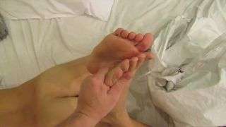 Girl from Slovenia – feet in dirty smelling socks and nude