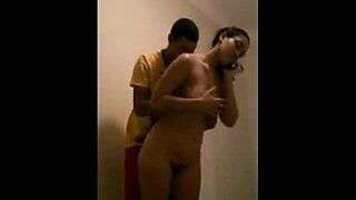 Husband on the phone while some guy licks her pussy