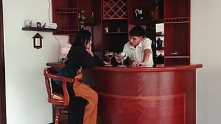 I go to the bar and offer the bartender to let me see his penis