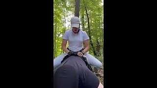 Intense Outdoor Strapon Fuck