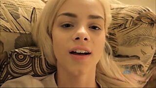 Little cute blonde with a big pussy.