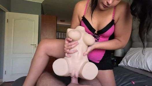 My girlfriend got me a sex doll from Tantaly for Valentine’s Day, cum facial