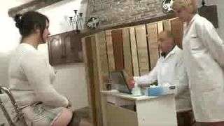 On reception at the doctor