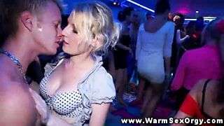 Party amateur slut at orgy fucked