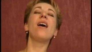 Pretty step mom with hairy pubis, saggy tits & guy