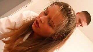 Stunning German nurse having a great time with her horny patient