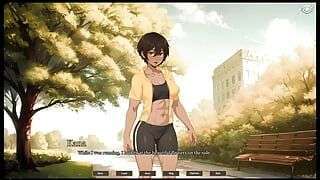 TOMBOY Sex in forest HENTAI Game Ep.1 outdoor BLOWJOB while hiking with my GF