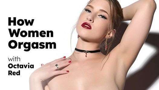 UP CLOSE – How Women Orgasm With Sensual Beauty Octavia Red! SOLO FEMALE MASTURBATION! FULL SCENE