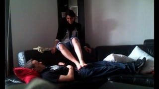 awesome footjob  with huge cumshot