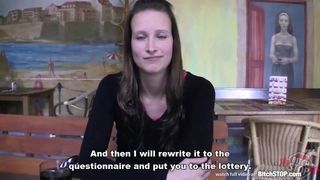 Bitch STOP – Pretty brunette fucking in public toilet