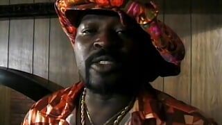 Blonde girl in stockings gets a massive cock in her ass