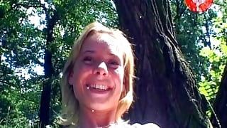 Breathtaking German girl gets her muff fingered by her boyfriend