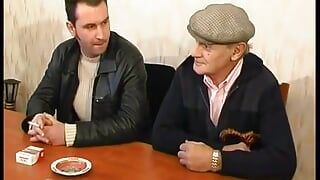 Busty Mature Slut Hard Gangbanged by Papy and His Friends