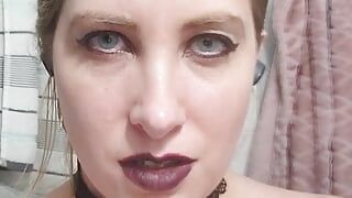 Gothic mistress makes you eat her pussy. ASMR