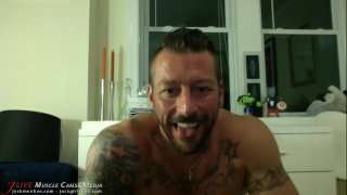 Hugh Hunter’s Hairy Muscle Ass at JockMenLive.com