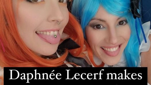 Lety Howl and Daphnee Lecerf Lesbian Pussy Licking Anal Fuck with Strapon Ending on a JOI with Countdown