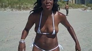 Lezli’s Bikini Is So Small That NOTHING Is Covered!