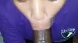 pretty girl suck a bbc