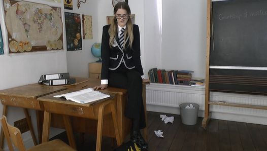 St Mackenzie’s – Melissa Strips & Makes You Cum for Her In Class