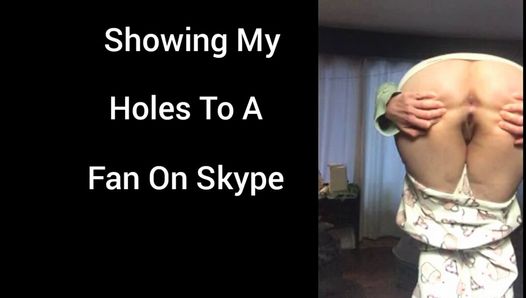 Wife’s Crazy Hot Skype with Xhamster Fan Showing Pussy