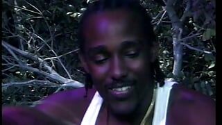 Big black asses are ready to give their everything in an outdoors orgy