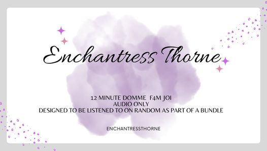 F4M Domme JOI 1 of 12 – with countdown audio only