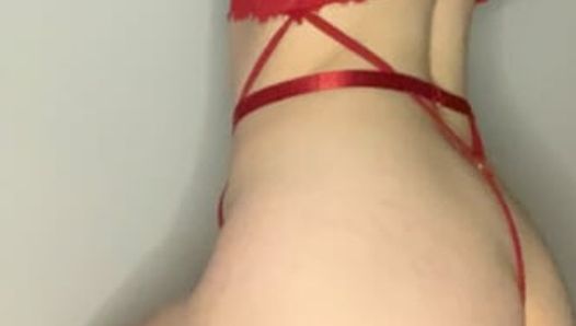 teen masturbates hard with a thick dildo