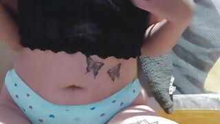 Emma squirting with her delicious dildo ready for you to put her penis in