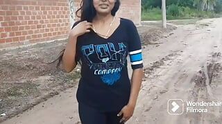 Young Slut Caught on the Street, Gets Her Ass Fucked Hard, I Covered Her Young Face with Milk