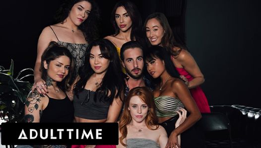 ADULT TIME – Horny Sex Addicts Ambush Therapist For Wild Reverse Gangbang!