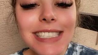 Amateur blowjob, cum in mouth