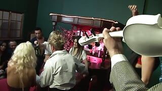 Group sex with Donna Bell and Victoria Rush are whores get