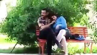 Iraqi girl with boyfriend Play with his penis Zoraa Park