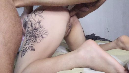 Licking her stepsister’s ass, she asks to fuck her ass very hard, she JUST WANTS ANAL