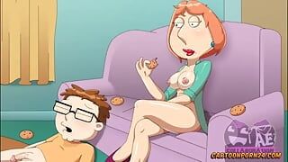 Lois Griffin sucking and fucking Steve Smith