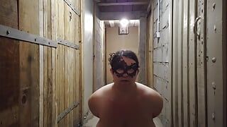 My master walks me in cellars