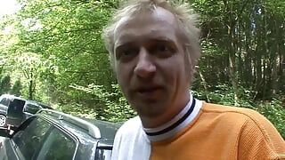 Outdoor fucking of hot milf