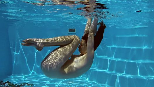 Shy tight perfect babe swimming gymnastics