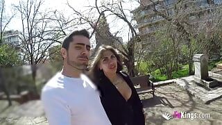 Spanish tourist babe gets nailed all around the capital. She loves these trips!