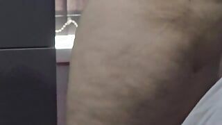 Step son dick almost cry after seeing step mom naked getting changed on new clothes in his front