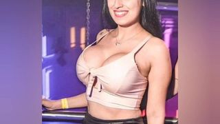 Busty brunette in periscope