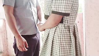 Indian college girl hard fucking in outdoor