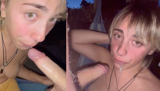 Took a Pretty Girl to the Night Forrest O Fuck Her Face