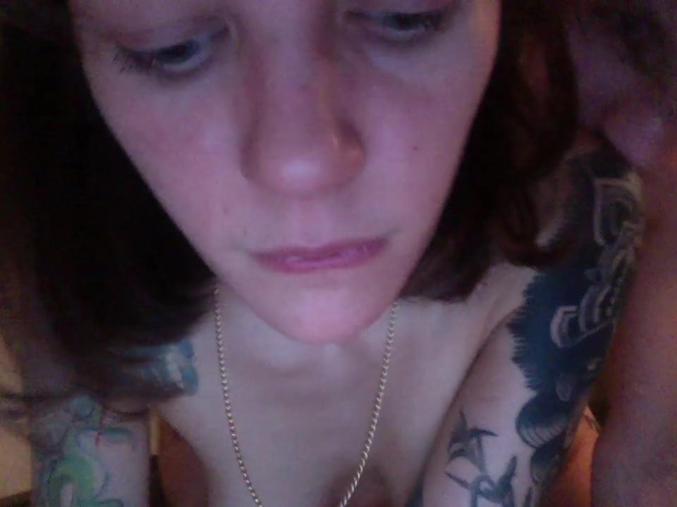 Latvian tattooed couple fucking on cam