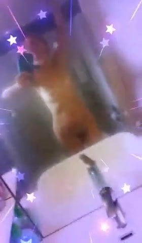 Milf is playing with her body