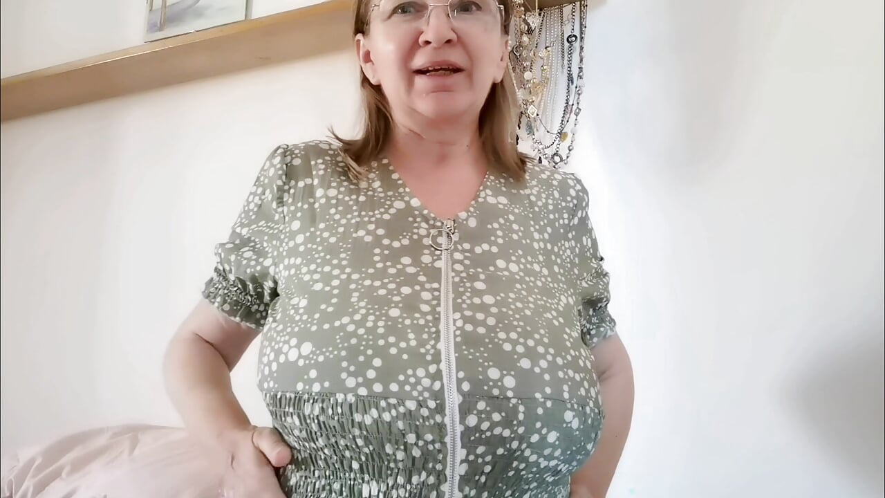 The Huge Tits Solution: GILF MariaOld Saves the Day of Step-grandson